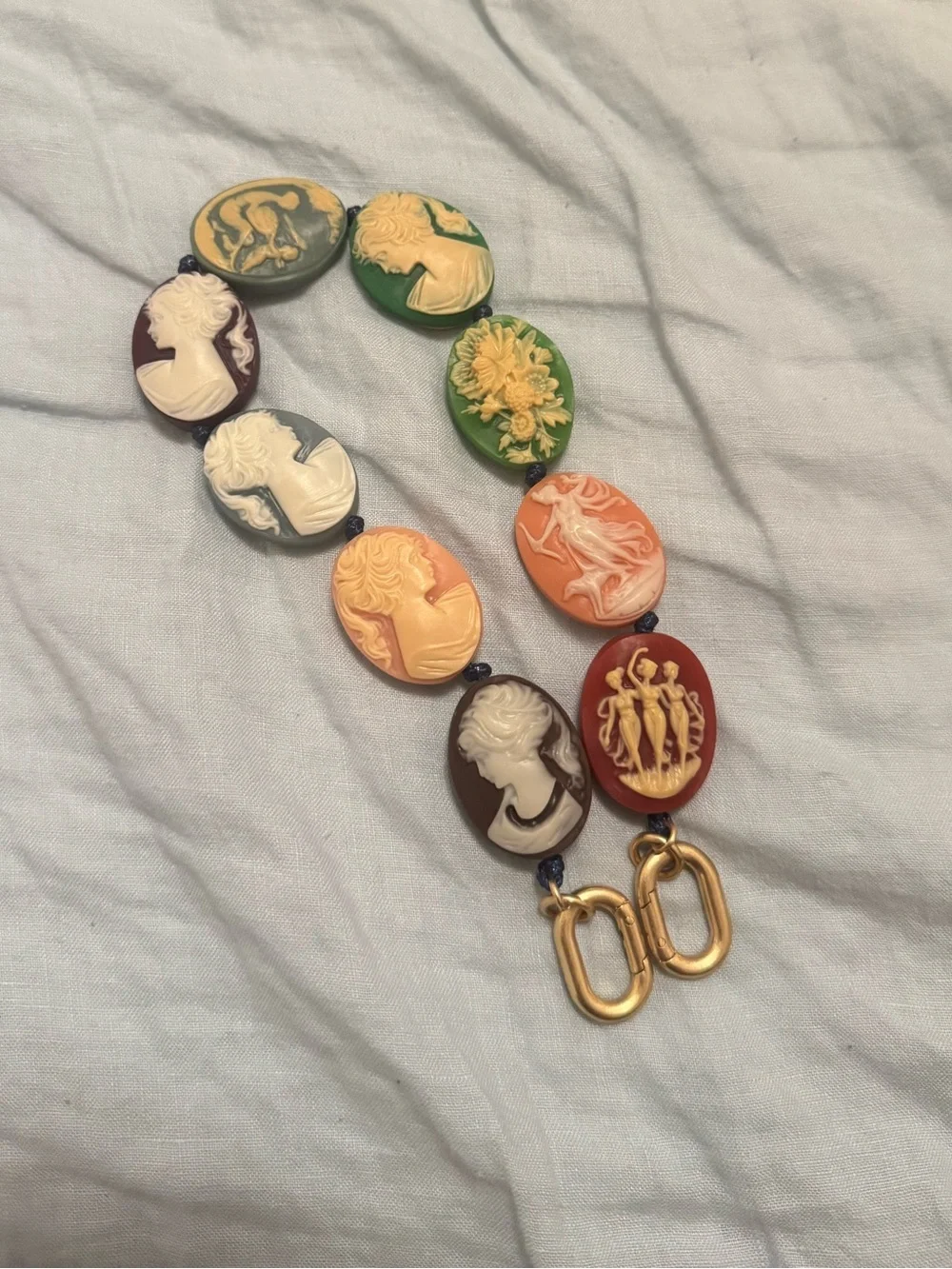 Clare V Cameo Strap in Multi Cameo - Picture 6 of 6